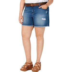 Style & Co women mid rise blue jean shorts SZ 20W